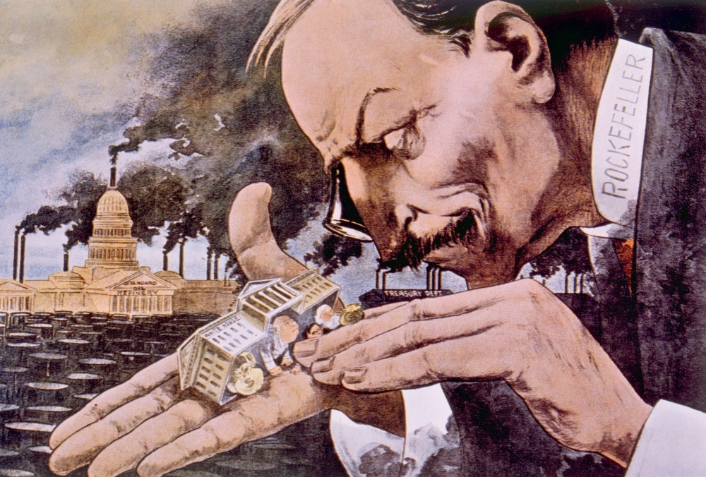 John D. Rockefeller Depicted In The Political Cartoon 'The Trust Giant